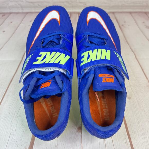 Nike High Jump Elite Track & Field Blue Spikes Shoes Mens Size 5.5 806561-400 - Picture 7 of 10